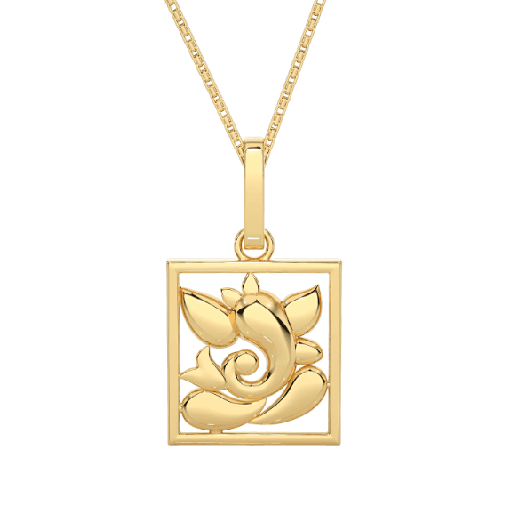 Square Vinayaka Pendant