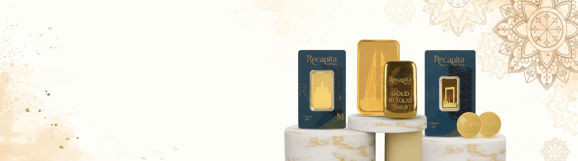 Recapita Metals gold bars and coins